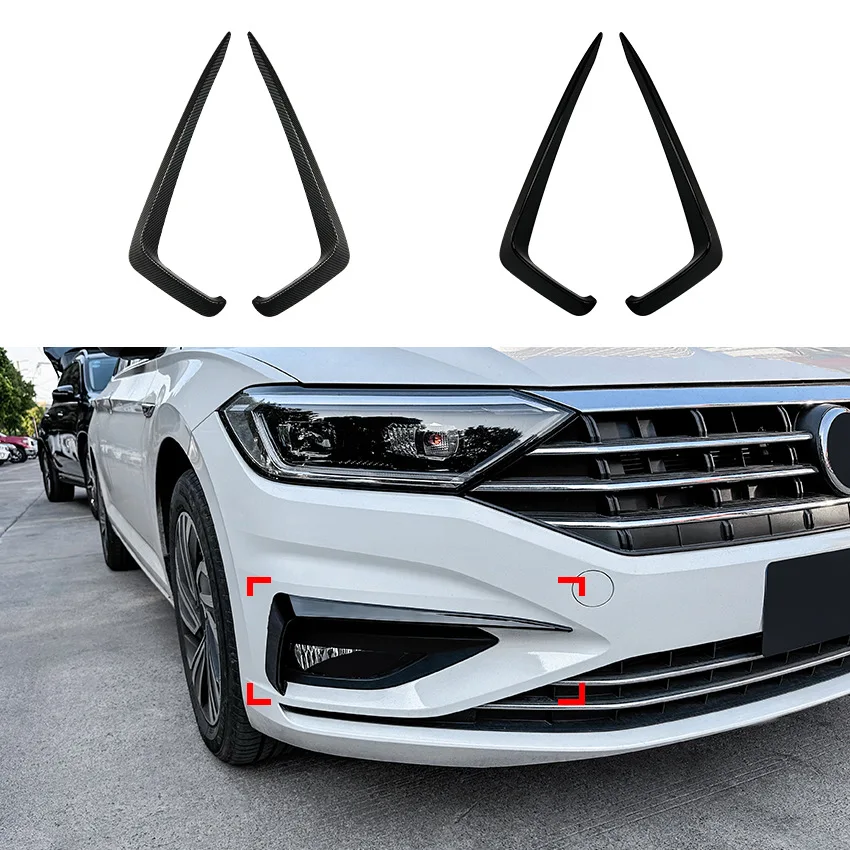 Front Bumper Spoiler Splitter Air Vent Fog Lamp Grille Trim For Volkswagen Sagitar Jetta MK7 2019 2020 2021