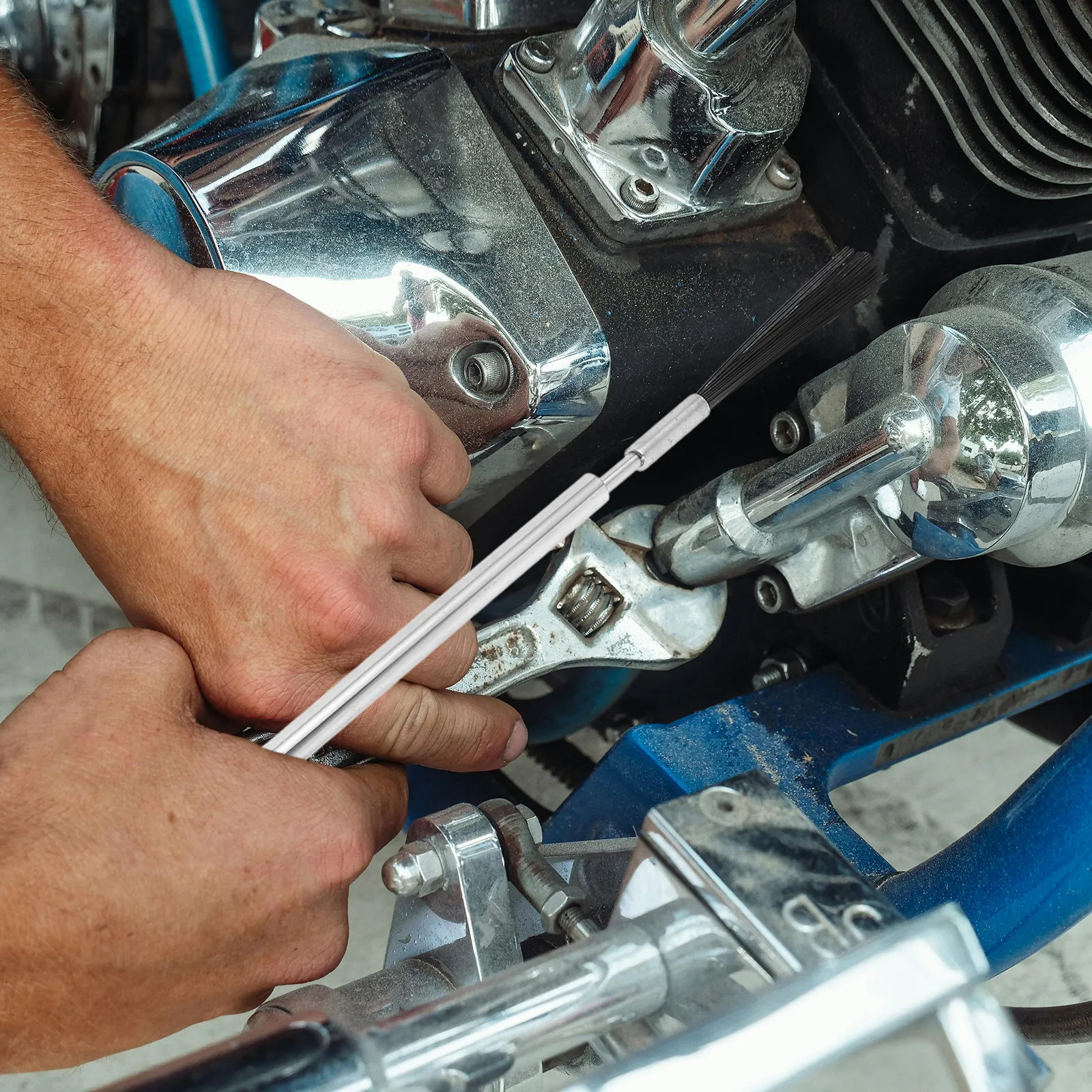 

Набор щеток для чистки двигателя, высокопроизводительное средство для удаления углеродных отложений, прецизионный инструмент для очистки труднодоступных мест двигателя автомобиля