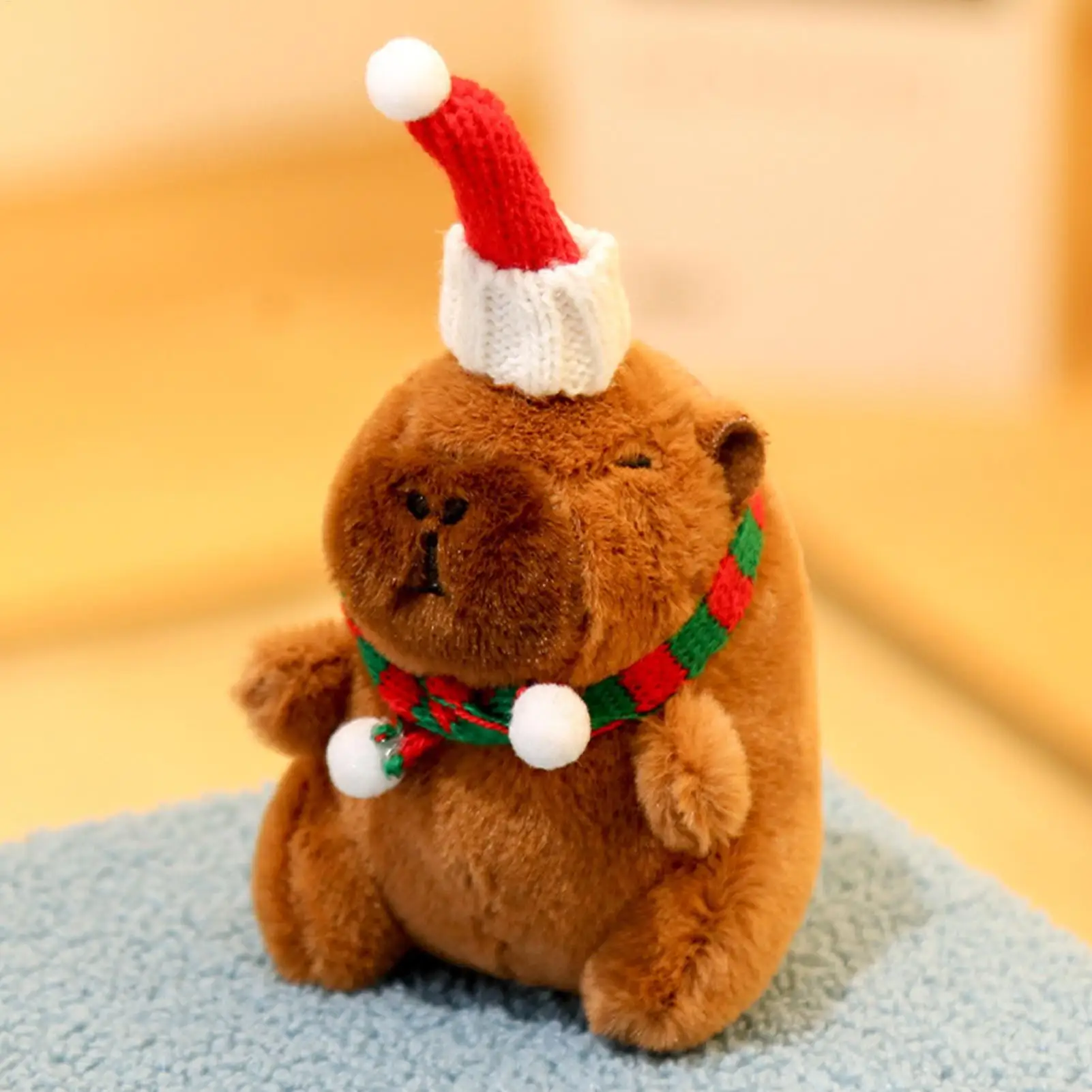 Breloczek Kapibara Urocza Pluszowa Zabawka Brelok Świąteczny Kapibara Pluszak Dla Dorosłych Dzieci Urodziny Nagrody Klasowe Upominki