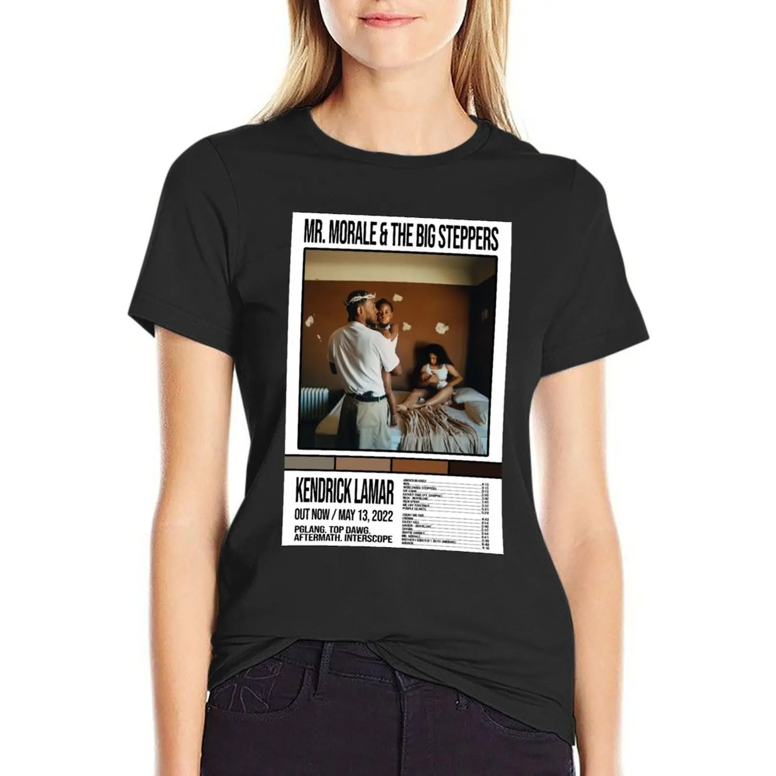 

art poster Mr. Morale & the Big Steppers - Kendrick Lamar T-Shirt tops cute tops t-shirts for Women cotton