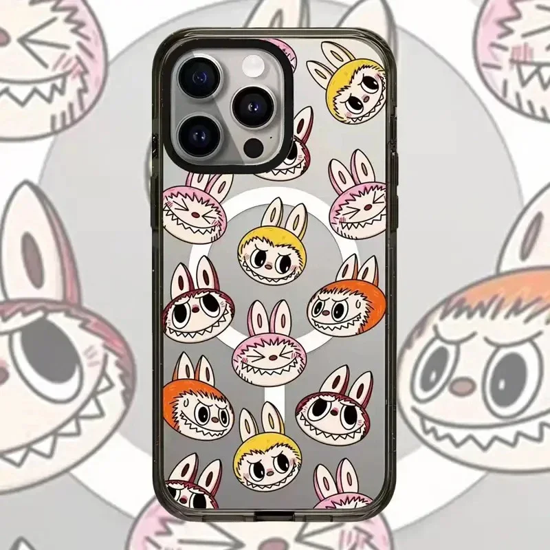 

Cartoon Doll Acrylic Black Border Phone Case Cover for IPhone 11 12 13 14 15 Pro Max Case