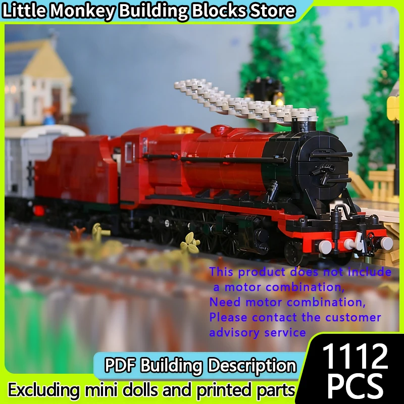 

City Car Model MOC Building Bricks Railway 8F Freight Locomotive Modular Technology Children Holiday Gifts Assemble Toys Suit