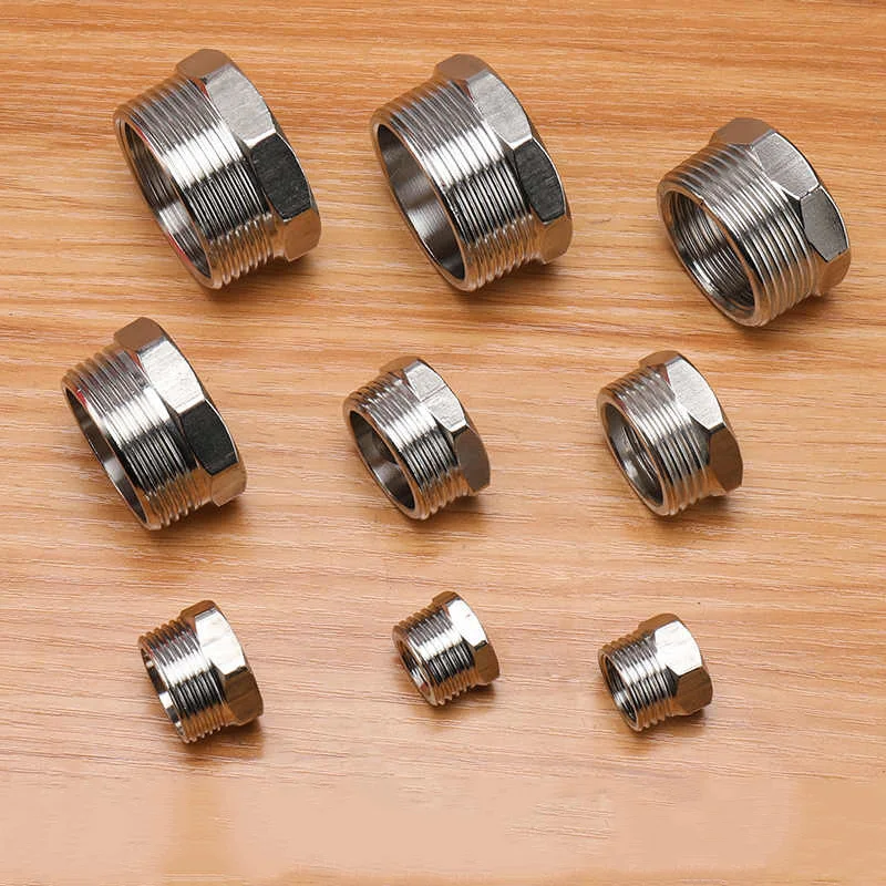 

1/8" 1/4" 3/8" 1/2" 3/4" 1" SS304 stainless steel Pipe Reducer Fittings Hex Reducing Bushing Male To Female Thread Pipe Fitting