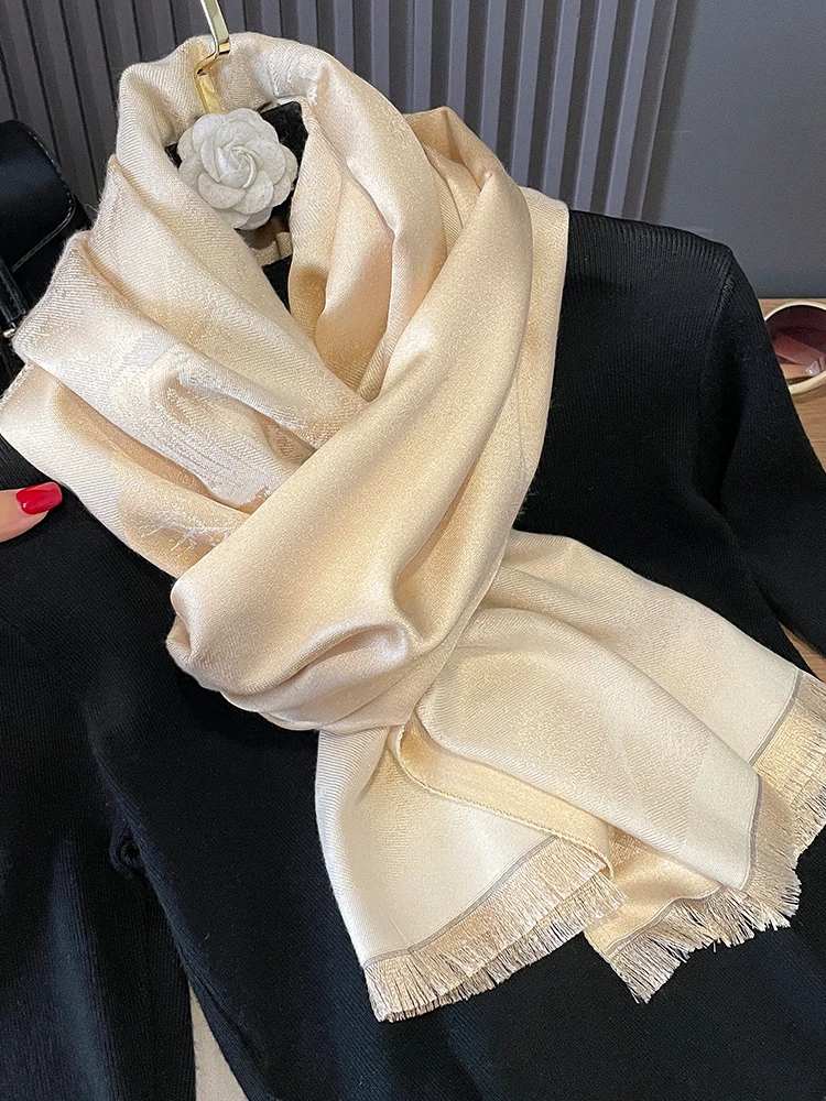 autumn and winter shawl dual-purpose exterior women's 2024 new air-conditioned room imitation cashmere wool blanket scarf