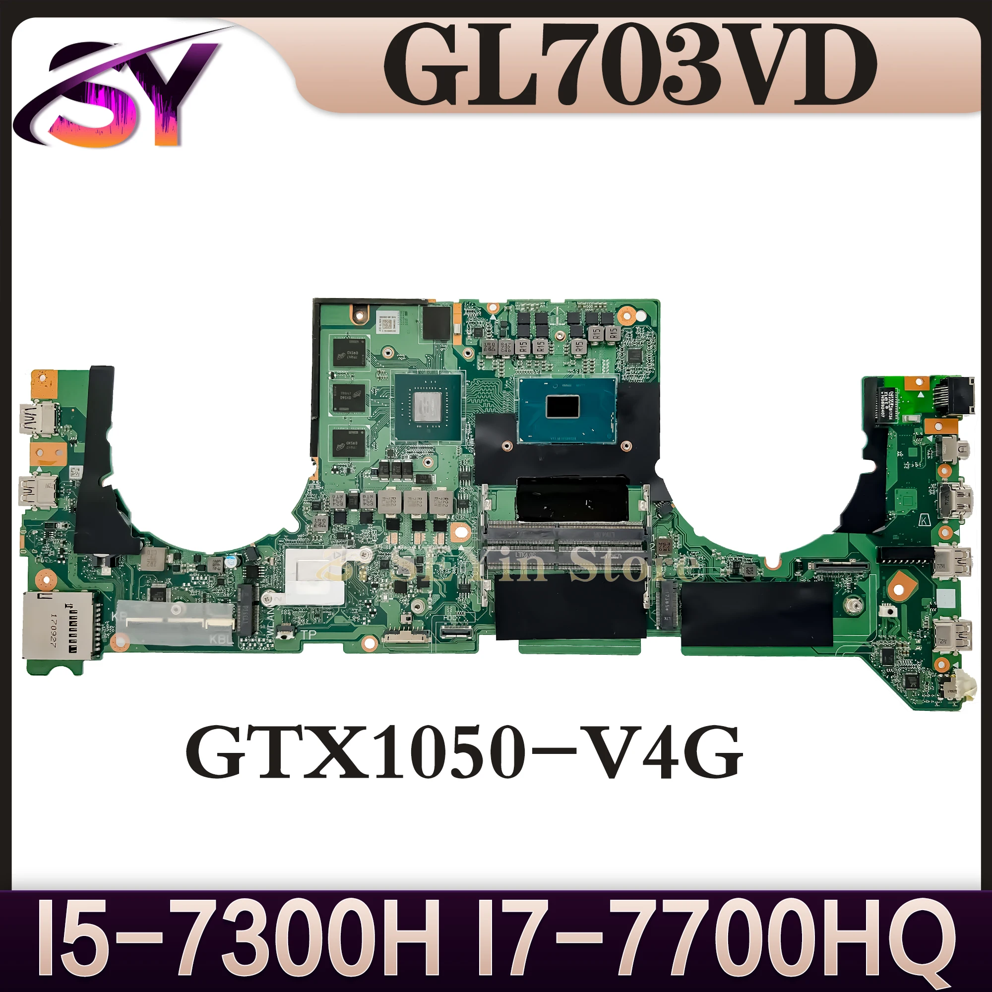 GL703VD Mainboard For ASUS DABKNMB28A0 ROG Strix GL703V S7VD Laptop Motherboard I5-7300H I7-7700HQ GTX1050/V4G