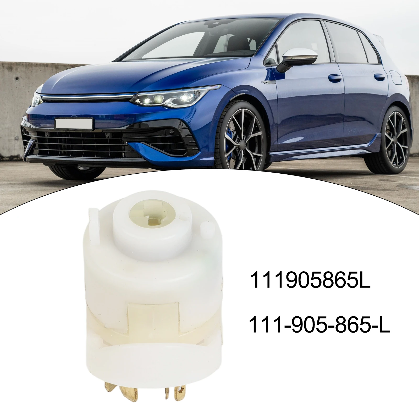 OE 111905865L Ignition Starter Switch Plastic Material White Color Brand New Condition Stable Characteristics White