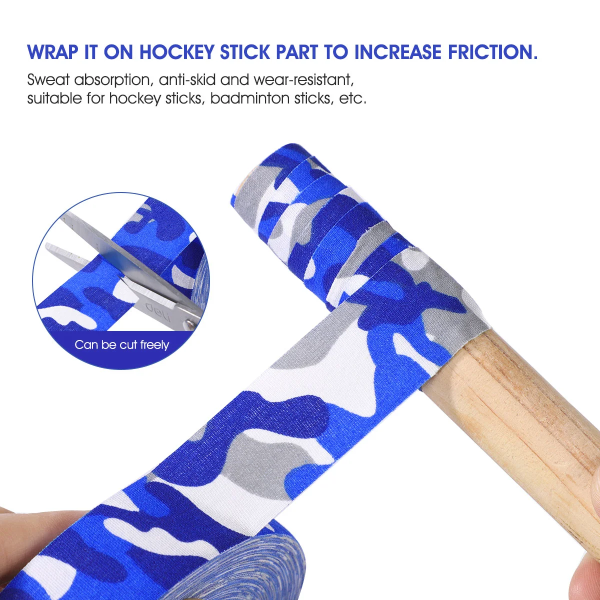 Cotton Hockey Stick Tape PVC Wrapper Spots for Decorating Color Printed Sticky Duct Non-slip