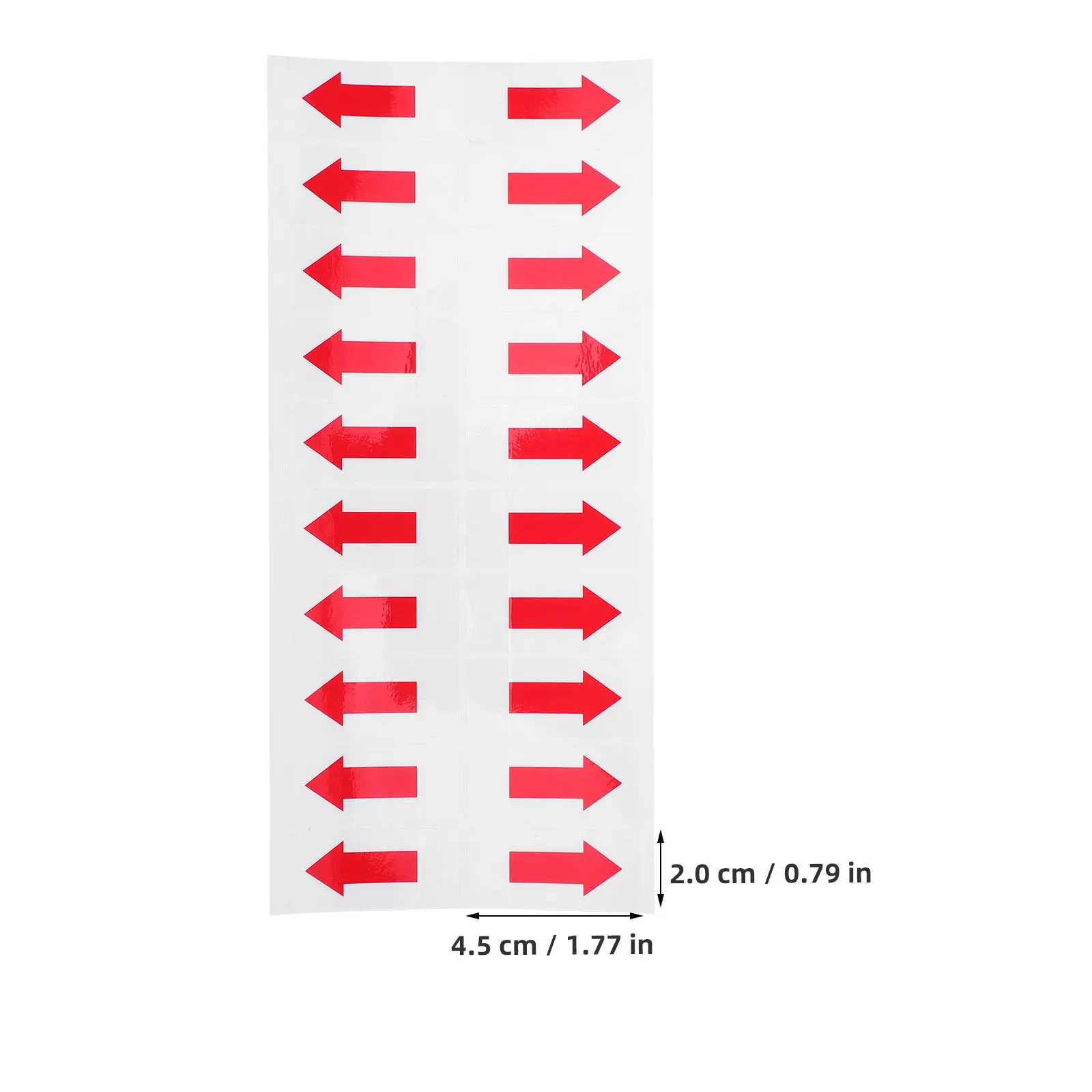 100Pcs Transparent Arrow Instruction Stickers Removable Adhesive Decals for Office Document Sorting Warehouse Shelving Labeling
