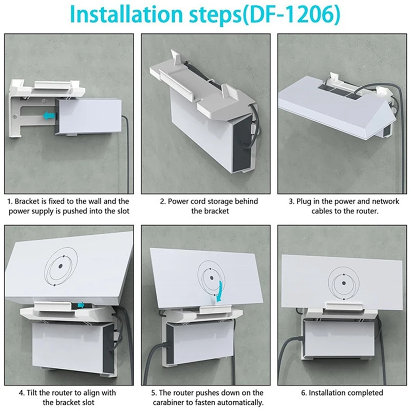 A99E-2-In-1 For Starlink Gen 3/V3 Router Mount & Power Supply Brackets Holder-Internet Kit Satellite,Stability Wall Holder