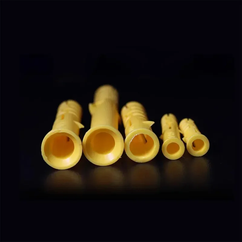 

Yellow Croaker Expansion Pipe Plug Anchor Bolt PP Plastic For 6mm 8mm 10mm Drilling