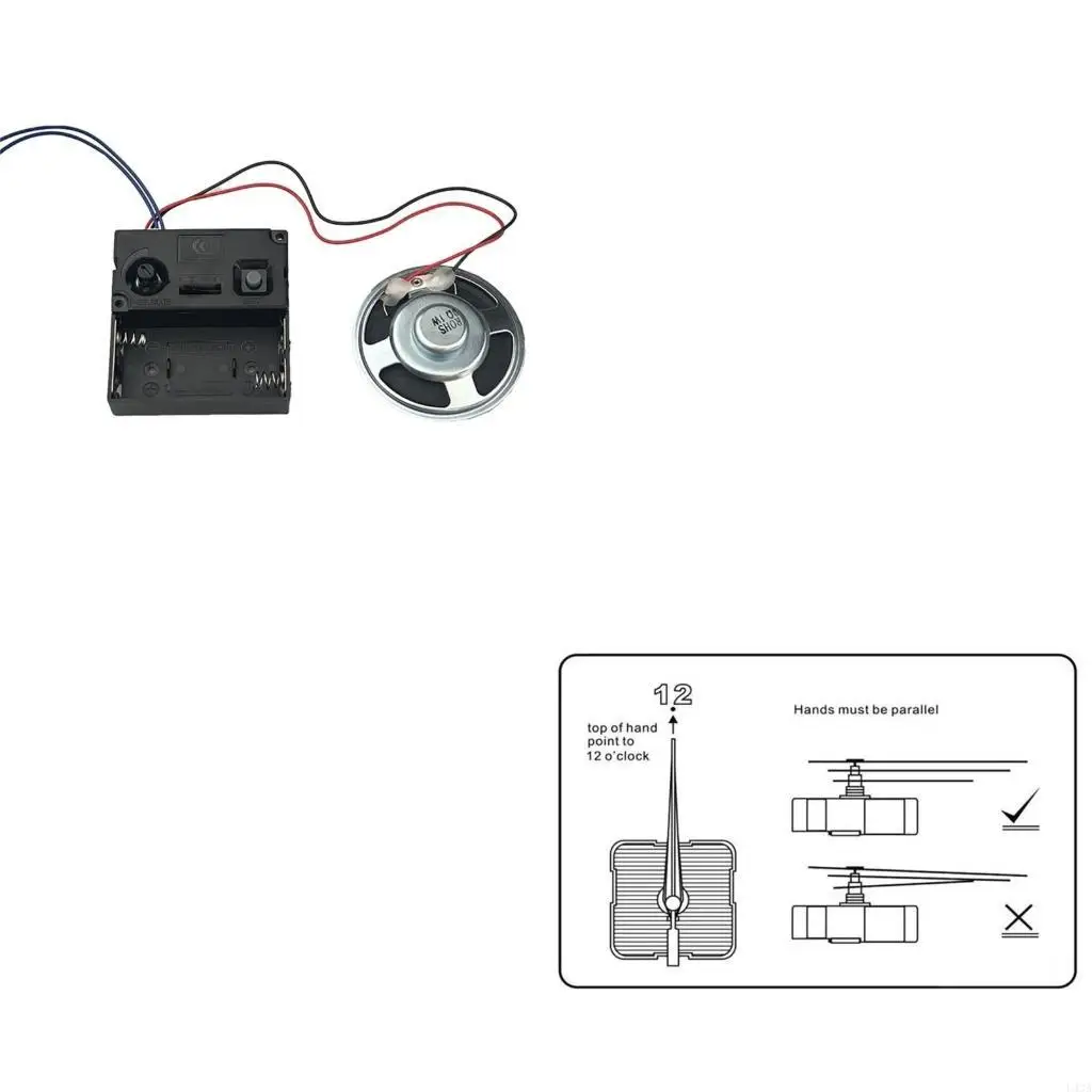 L43A Multipurpose Clock Movement Set with Pendulum Music Chimes Box Horn Replacement