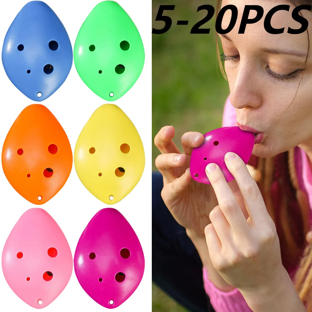 Professional 6 Holes Plastic Treble C Ocarina Flute Kids Musical Toys Ocarina C Tone Classic Flute Beginner Musical Instrument