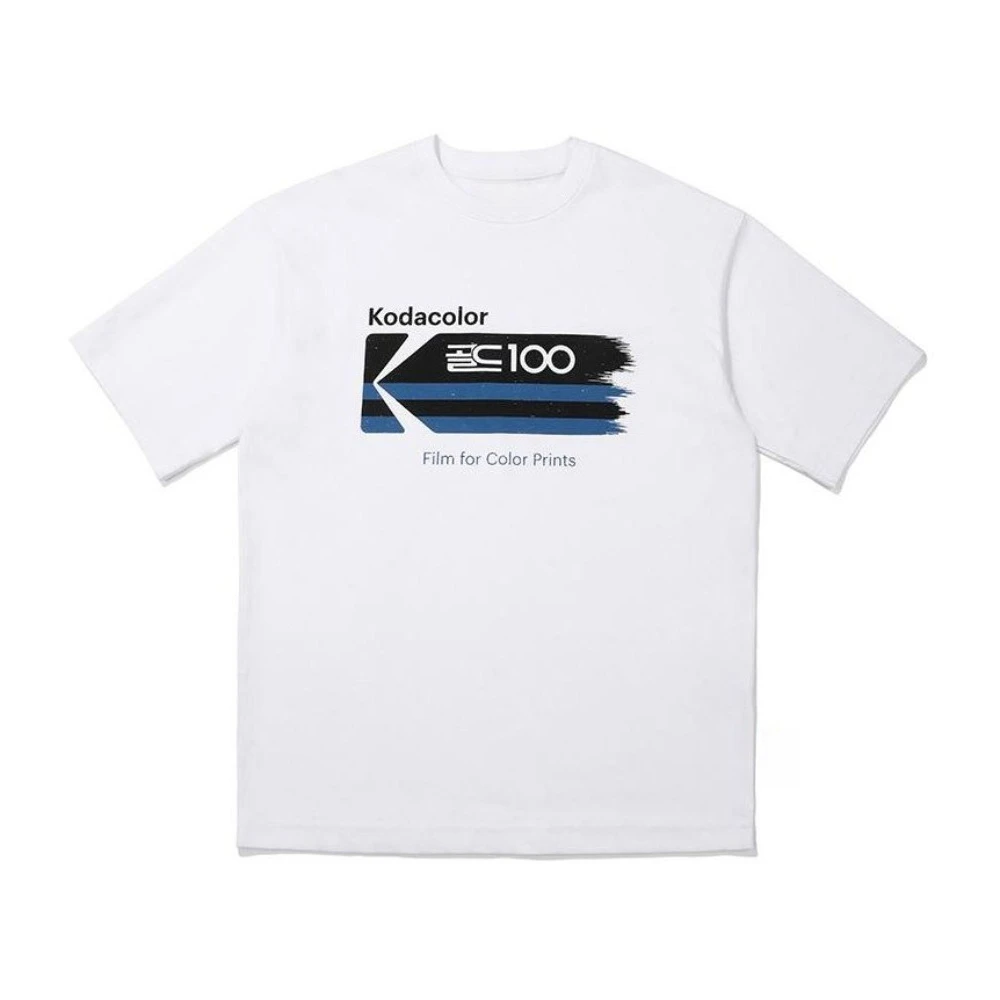 

2025 Trendy Brand Versatile Clothing Pure Cotton Round Neck Short-sleeved T-shirt Trendy Fashion Men's and Women's Tops
