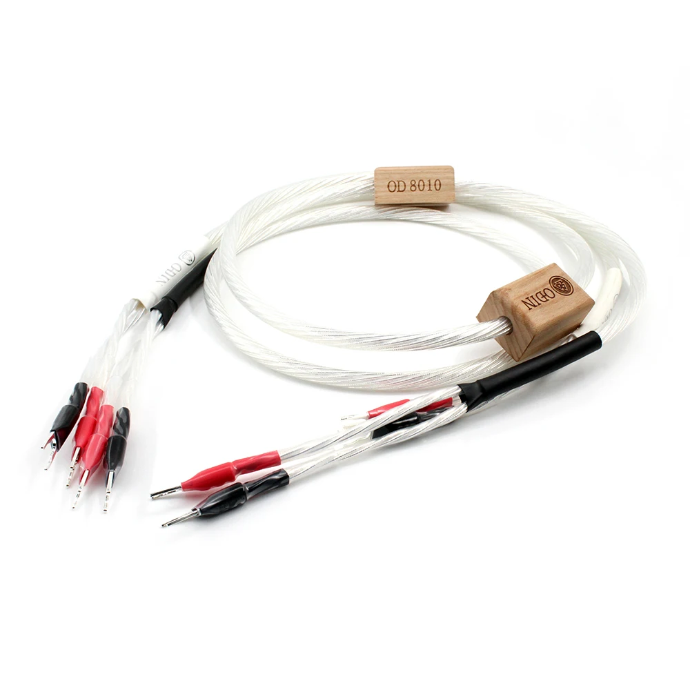 New High Quality Hifi Audio Nordost Odin 2 Silver Speaker Cable Banana Plug speaker wire