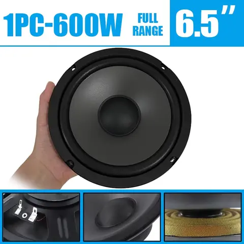 1PC 6.5 pouces 600W accessoire Audio de voiture haut-parleur Coaxial Audio haut-parleur inclinable pleine fréquence universel HiFi voiture stéréo caisson de basses