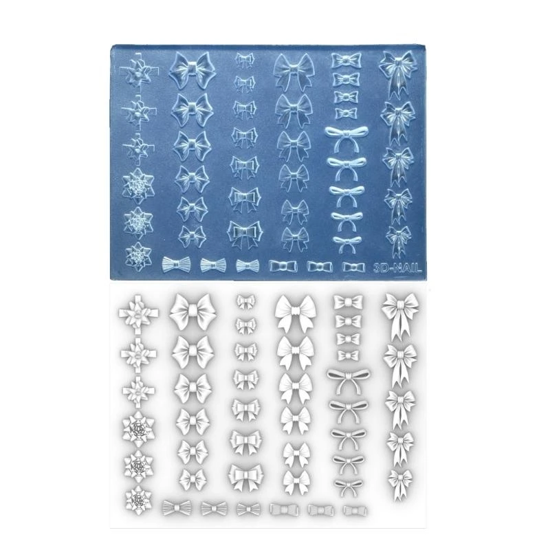 แม่พิมพ์เพ้นท์เล็บอเนกประสงค์ 57QA ในวัสดุซิลิโคนที่แข็งแรงสำหรับลวดลายที่สร้างสรรค์