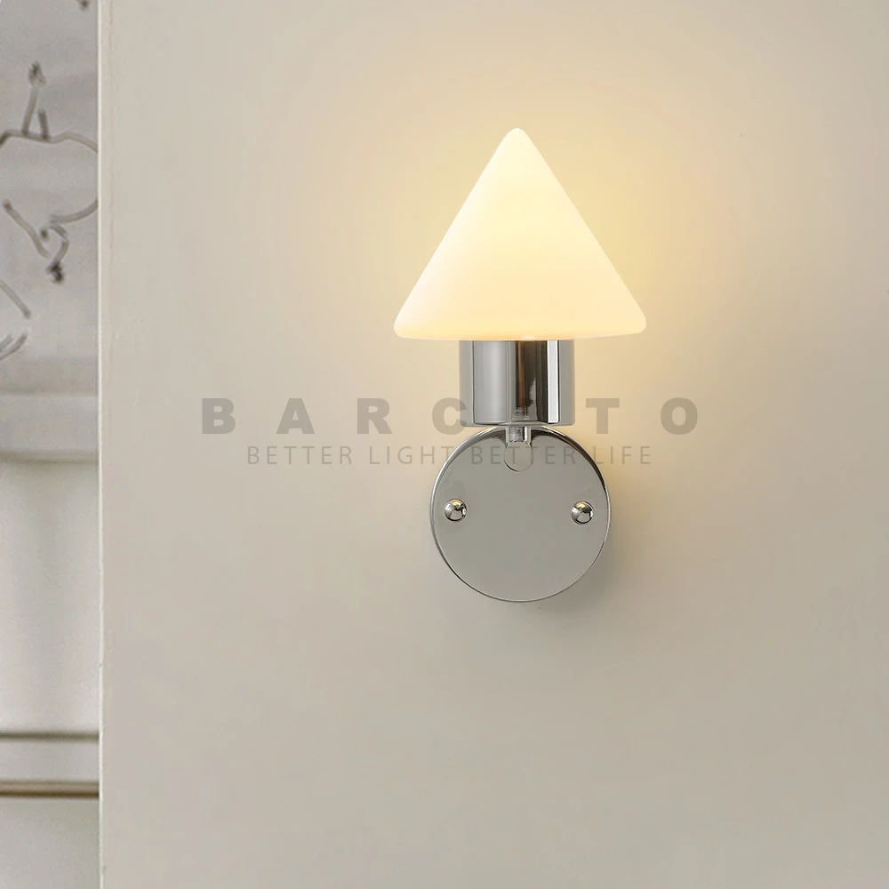 Sliver Wall Lights Glass Lampshade Wall Sconce Light LED Bedroom Beside Corridor Night Sconce Lustre Pop Petite Home Decoration