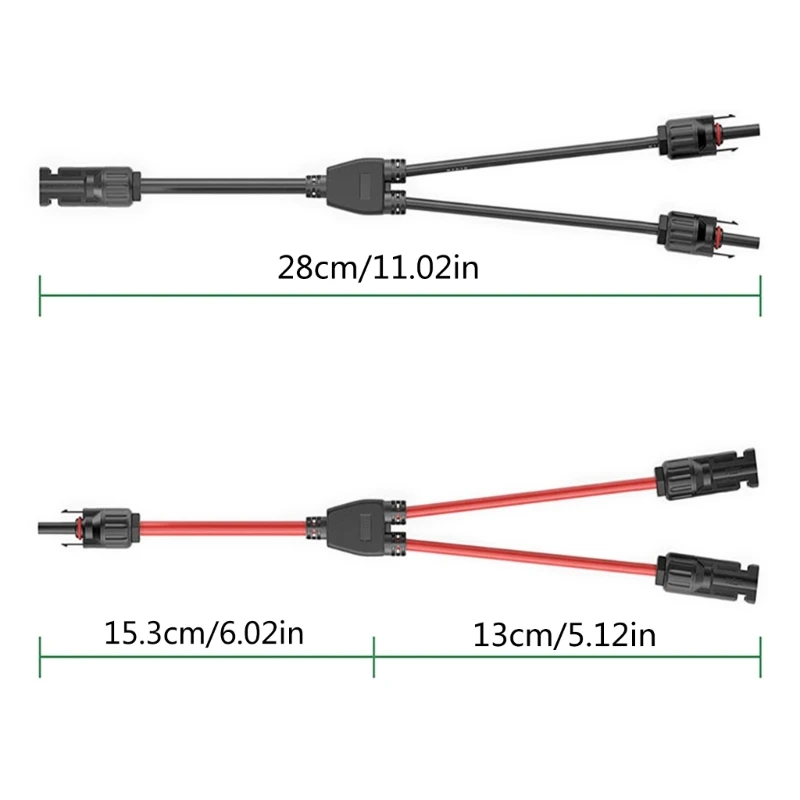 Y-Solar-Photovoltaik-Panel-Adapterkabel-Anschluss Y-Typ-Parallelanschluss