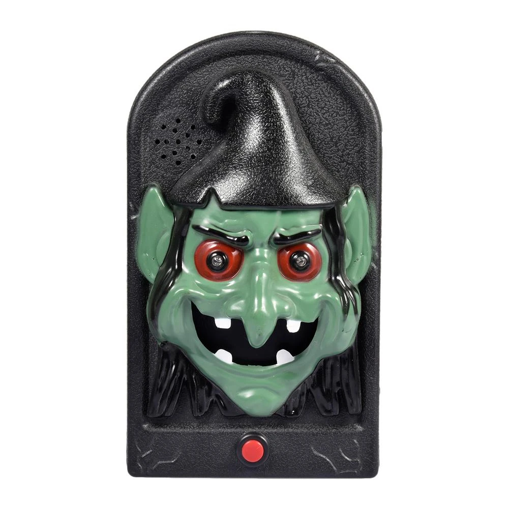 Funny Halloween Doorbell New Doorbell Contact Sounds LED Light Control Halloween Decorations C