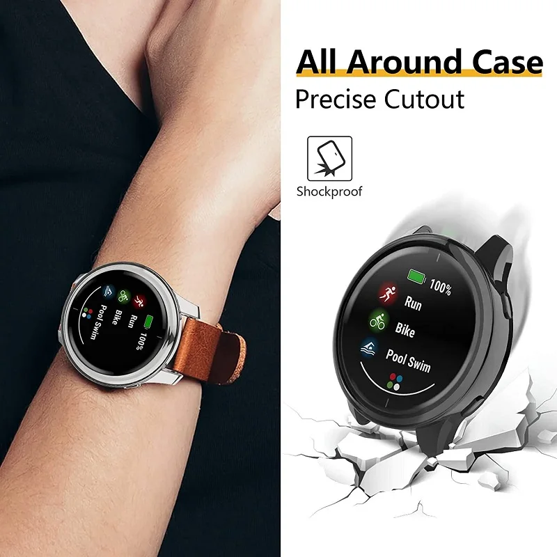 10 Chiếc Đồng Hồ Thông Minh Bảo Vệ Cho Garmin Venu 2/2S Venu 2 Plus Vivoactive 4 4S mềm TPU Chống Sốc Full Màn Hình