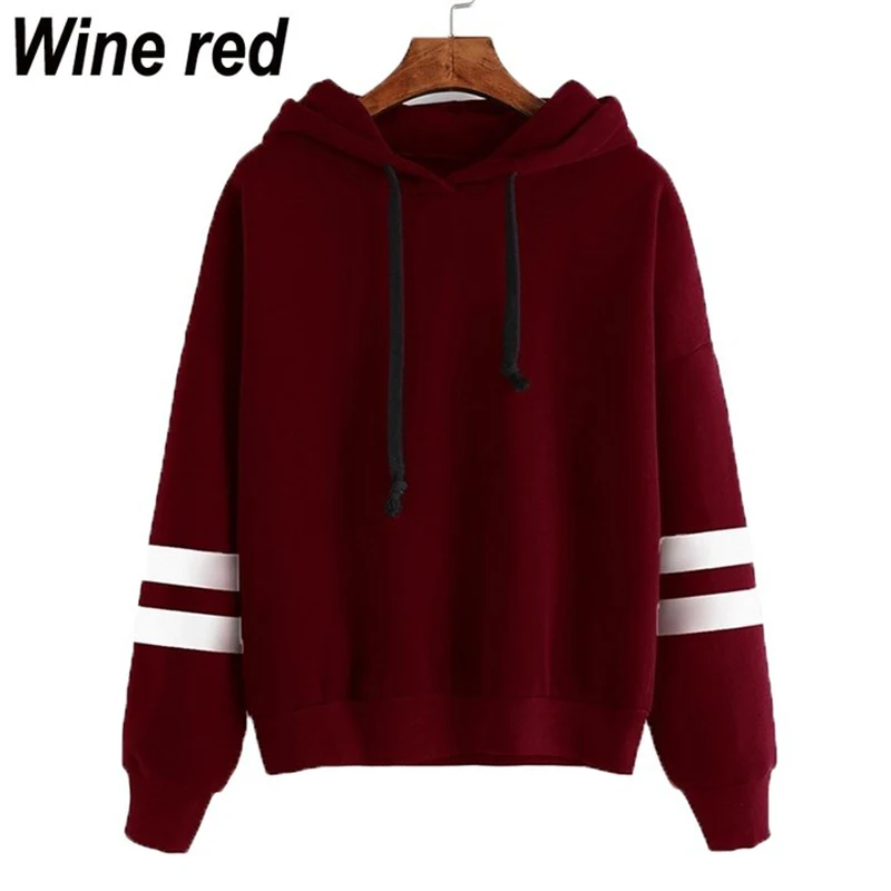 New Fashion Womens Print Hoodies Female Autumn Winter Long Sleeve Hooded Sweatshirts Pullover