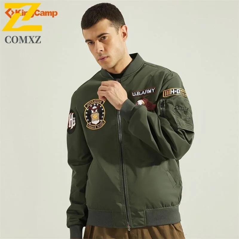 

COMXZ Men Jacket Trendy Bold Lightweight Outdoor Adventure Climbing Cycling Handsome Windbreaker Autumn Jacket with No Hood