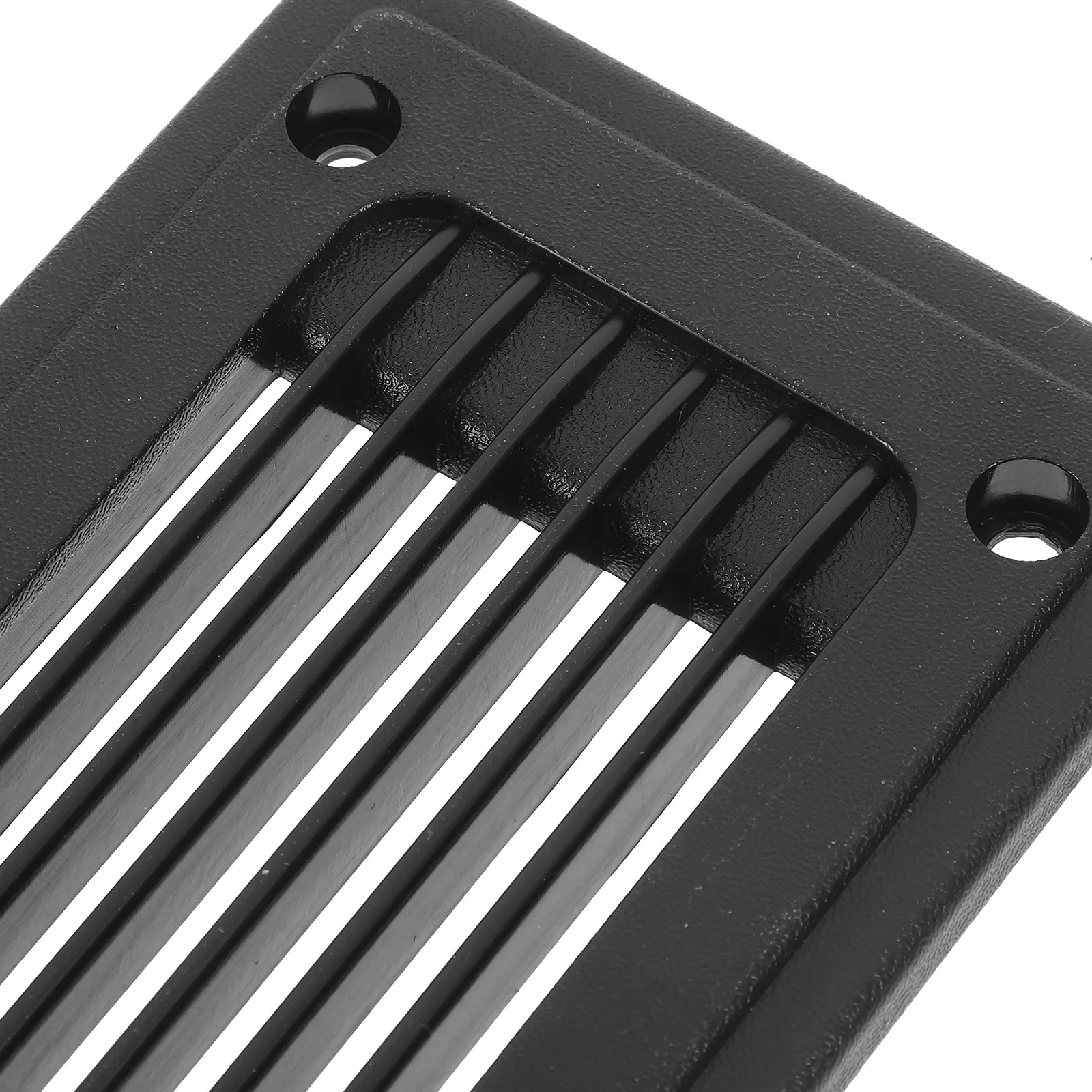 직사각형 환기구 커버 블랙 플라스틱 에어벤트 그릴 중앙 에어컨용 바닥 통풍구 RV 보트 루버드 플러시 마린