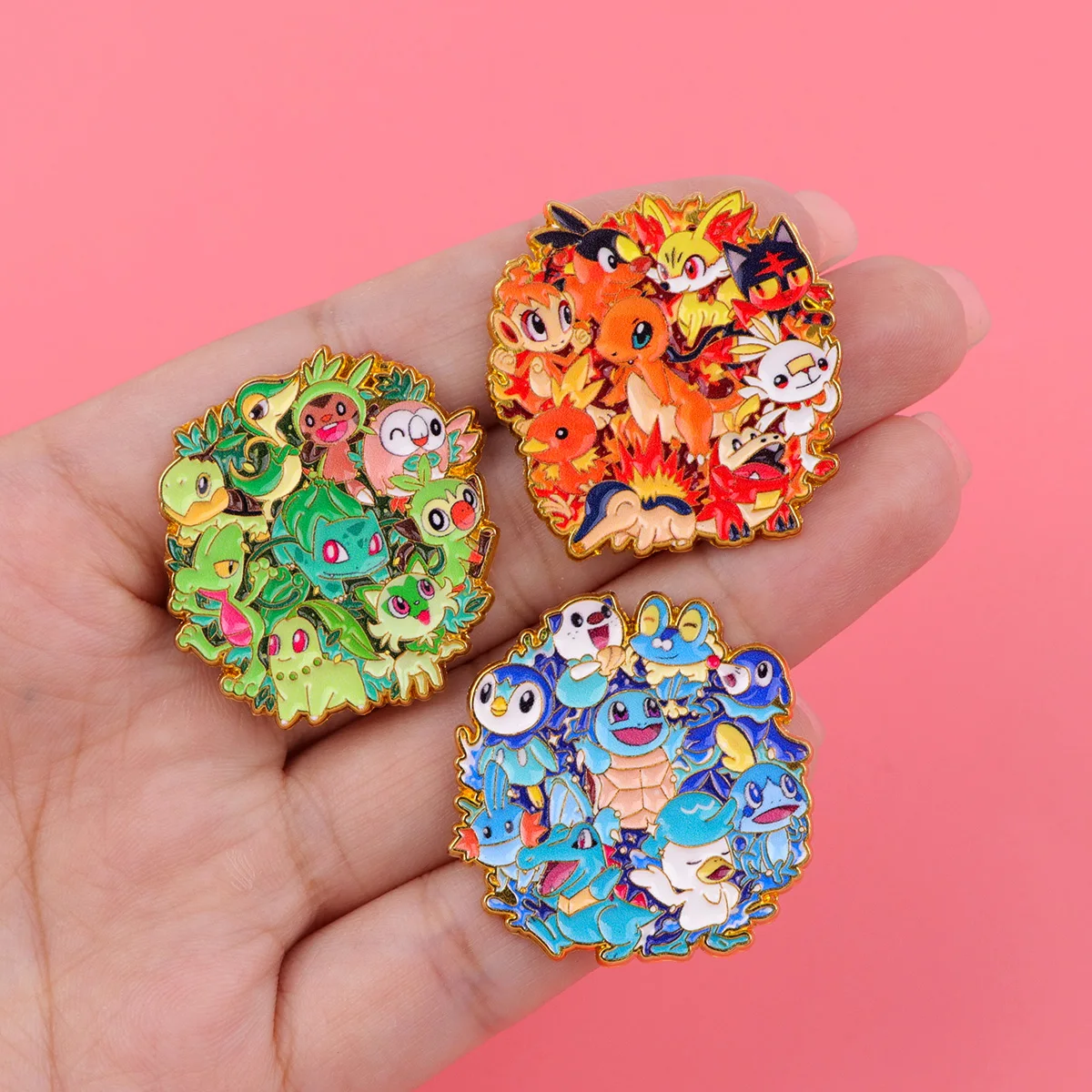Japanische Anime Spiel Monster Aktentasche Abzeichen Weiche Emaille Pin Männer Bagdes Anstecknadeln für Rucksack Broschen auf Kleidung Zubehör – Detail 2