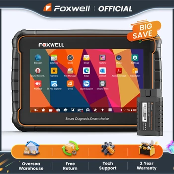 FOXWELL GT60 outil de Diagnostic OBD2 système complet Test actif lecteur de Code de voiture 24 Service de réinitialisation professionnel OBD 2 Scanner automobile