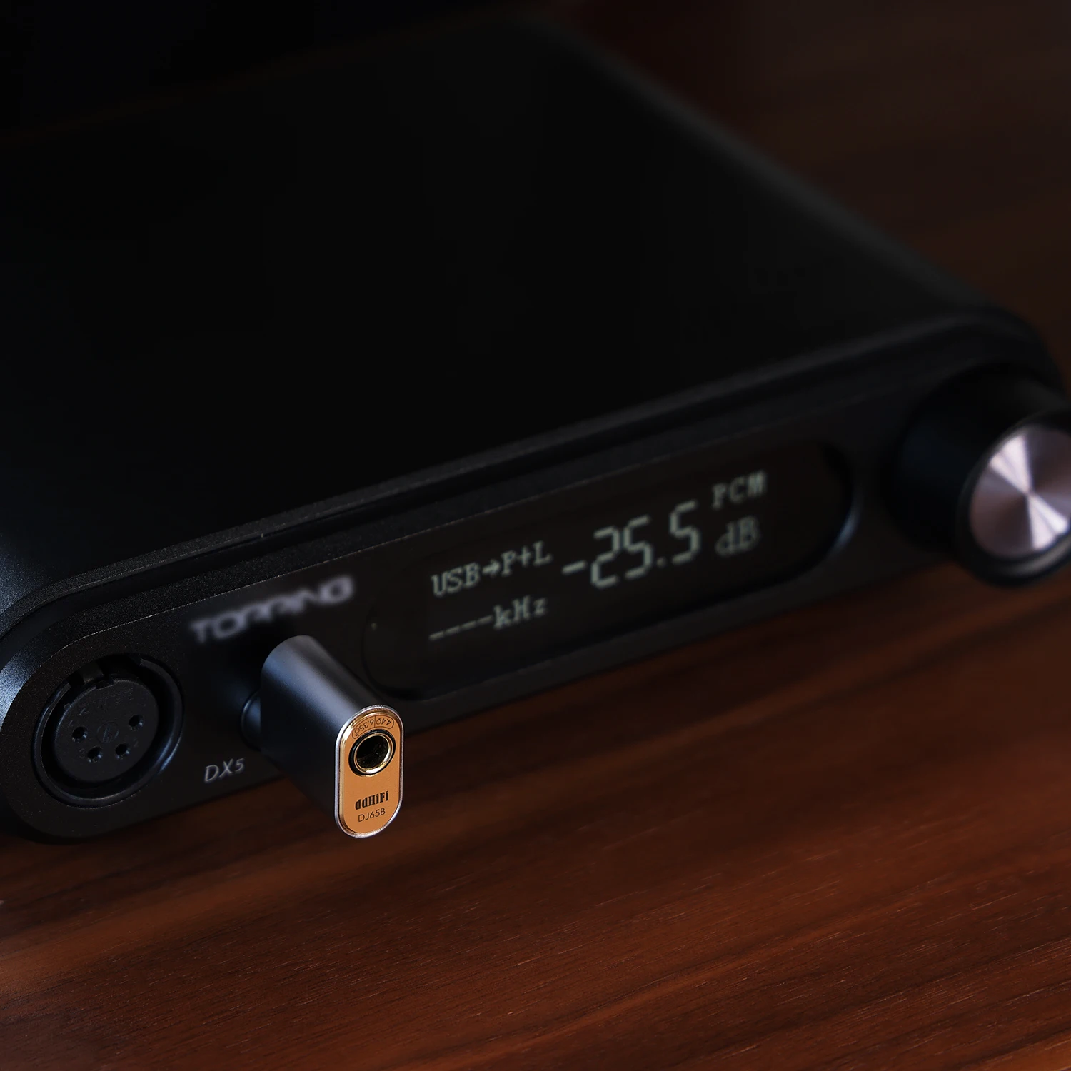 DD ddHiFi adaptador de áudio, DJ65B(AL), 6,35mm, macho para 4.4mm fêmea, Desktop Amplificador Devices, porta de saída