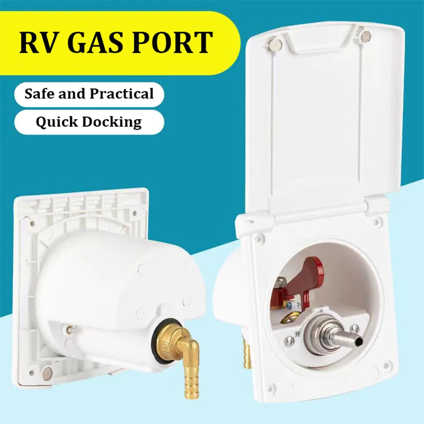 RV Gas Quick Interface Coal Gas and Liquefied Gas Output Interface External Gas Source Outdoor Camper Caravan Gas Port Outlet