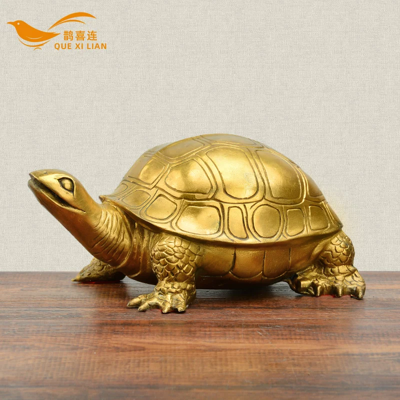 

Copper Turtle Decoration Large Birthday Celebration Longevity Suitable for Home LivingShop Table Decoration Crafts Simple Modern