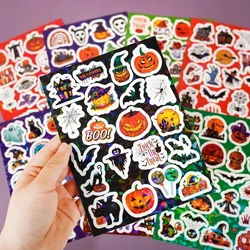 160pcs 8 Sheets Christmas Halloween Easter Stickers Laser Bunny Egg Cartoon Holographic Waterproof Removable Vinyl Sticker Decor