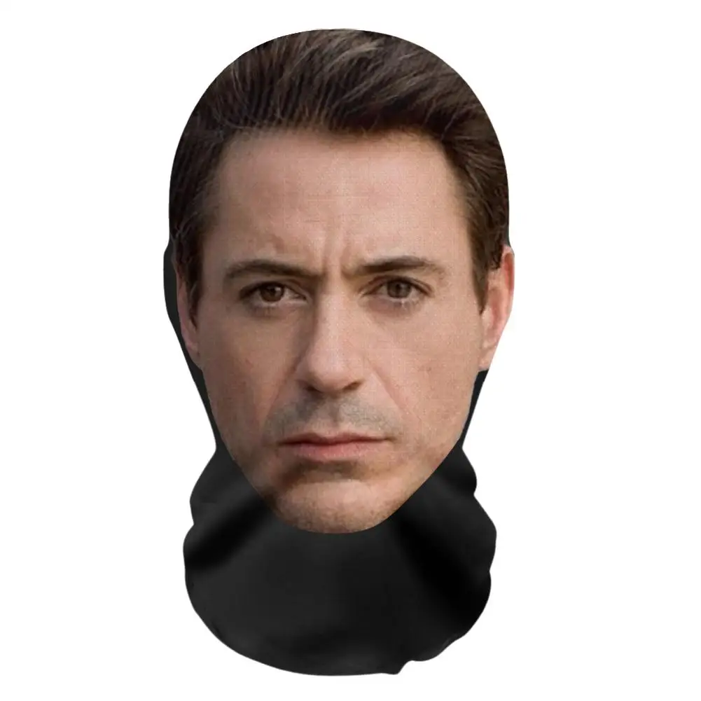 Nouveau Iron Man 3D imprimé masque visuel complet réaliste célébrité interprète masque facial accessoires Costume pour fournitures de fête Cosplay