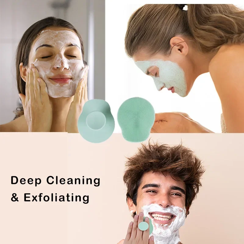 Silicone Face Cleansing Brush Facial Deep Pore Skin Care Scrub Cleanser Tool New Mini Beauty Soft Deep Cleaning Exfoliator