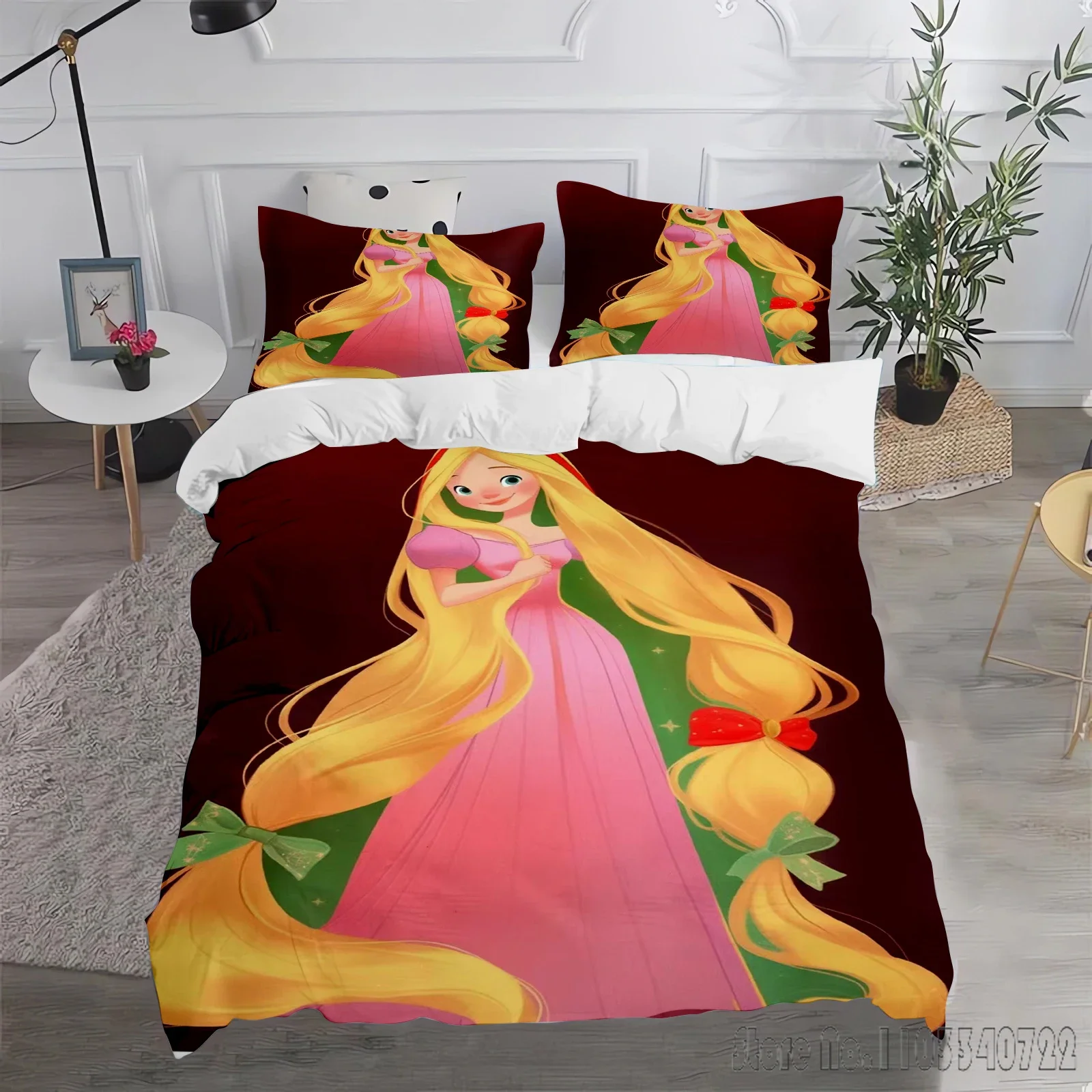 Fairy Princess Disney Cartoon Love Child Duvet Cover Set HD Comforter Cover Bedclothes for Kids Bedding Sets Bedroom Decor