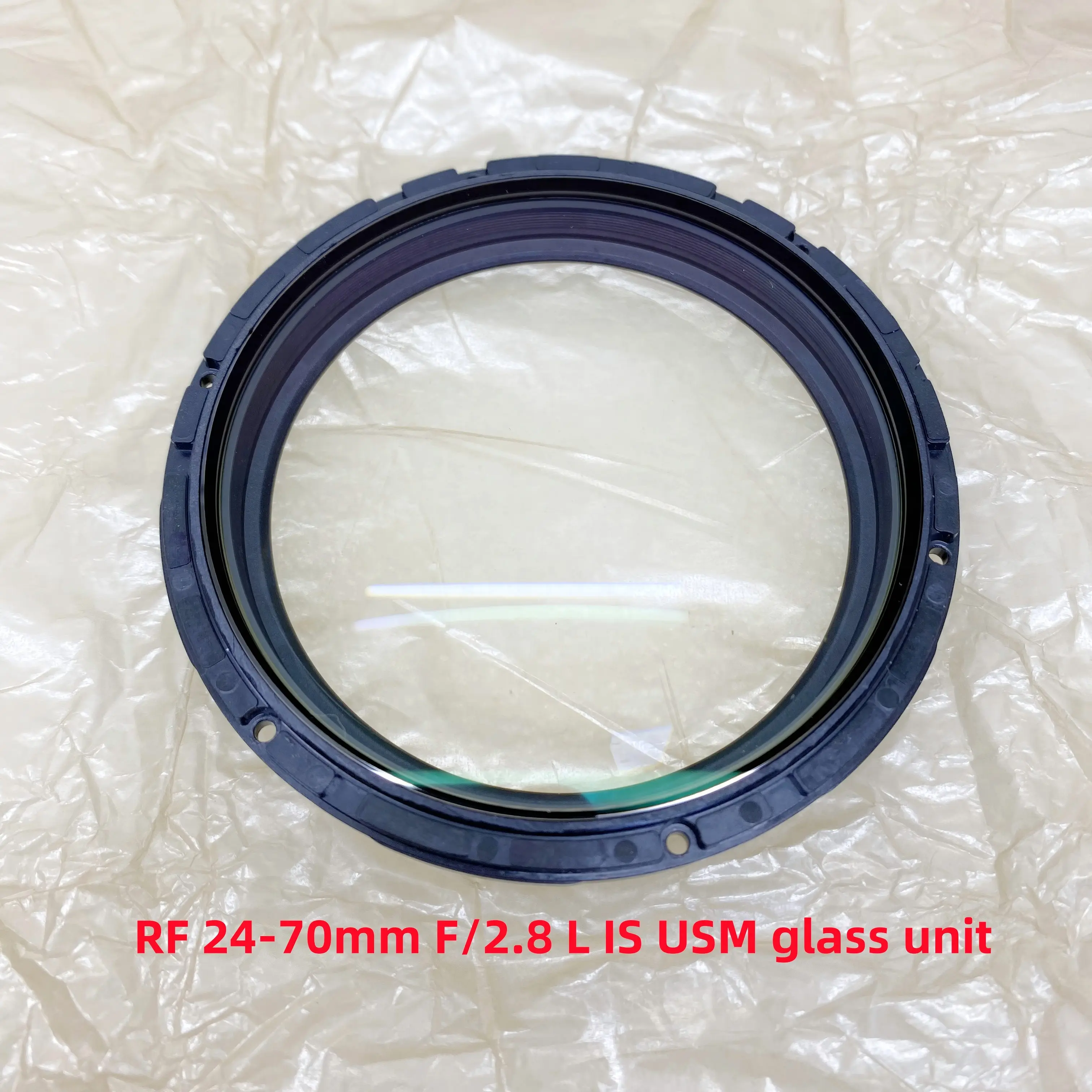 New Original RF24-70 Lens Front First Glass Unit with Plastic for Canon RF 24-70mm F2.8L IS USM Lens Front Big Glass Repair Part
