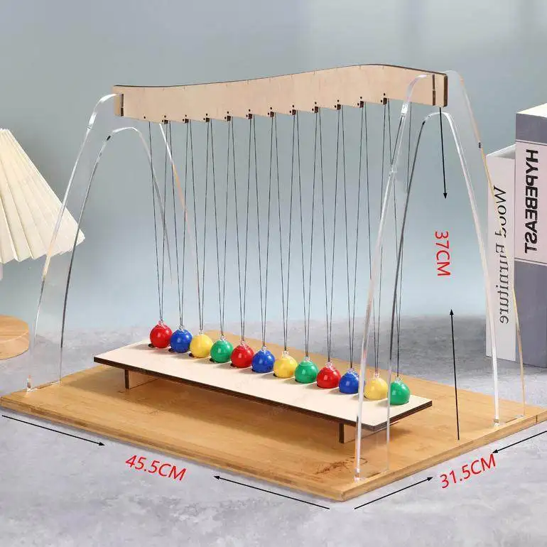 Science Enlightenment Serpentine Pendulum Single Pendulum Wave Newton Pendulum Teaching Aids 12 Ball Physics Experiments