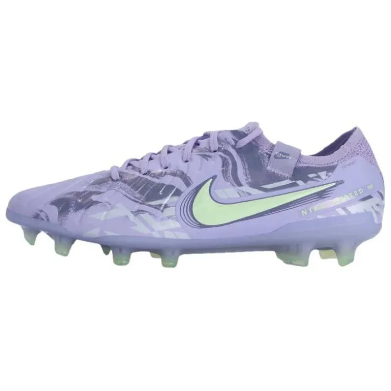 Nike Tiempo Legend 10 Purple Fashion Unisex FG Football Shoes Firm Ground Anti-slip Durable Soccer Cleats HF1592-500