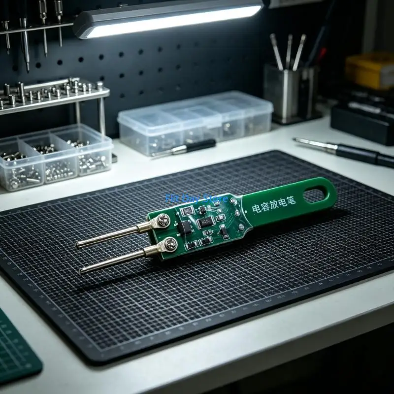 F92C Power Supply Service Pen with Double Contact Access, Insulated Discharge Tool for Repair Work, Testing Tasks, Daily