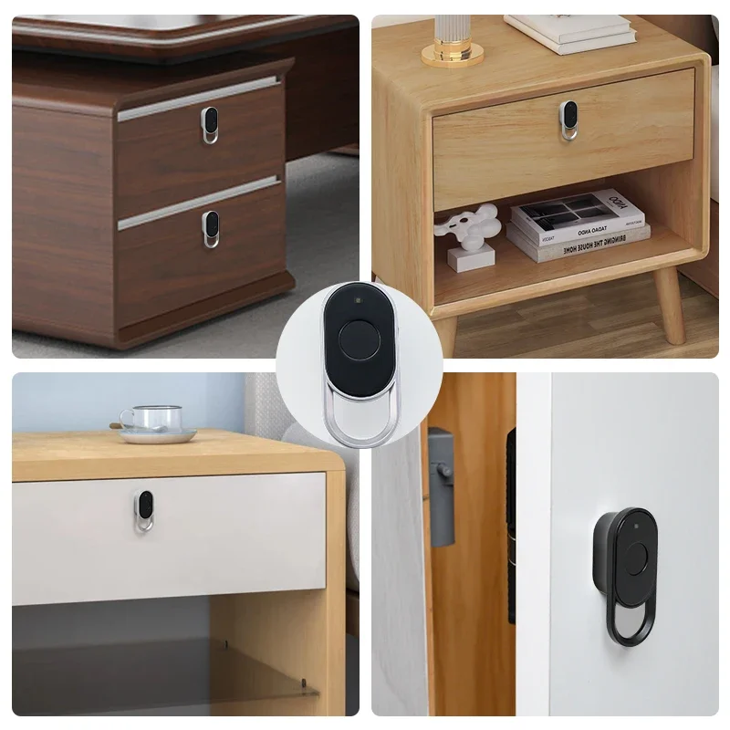 Biometric Keyless Fingerprint Smart Drawer Lock with USB Charging and Factory Reset Function