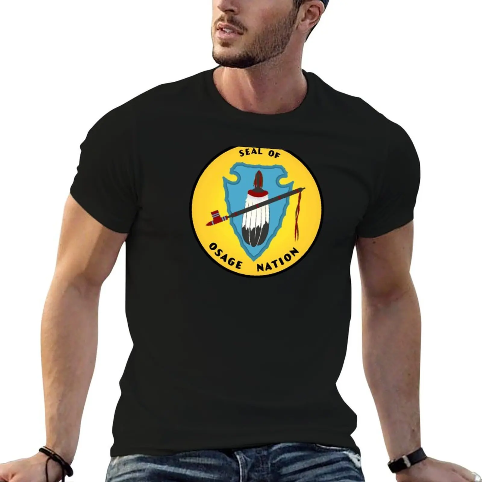 Seal Of The Osage Nation T-Shirt customs design your own topping mens t shirts casual stylish