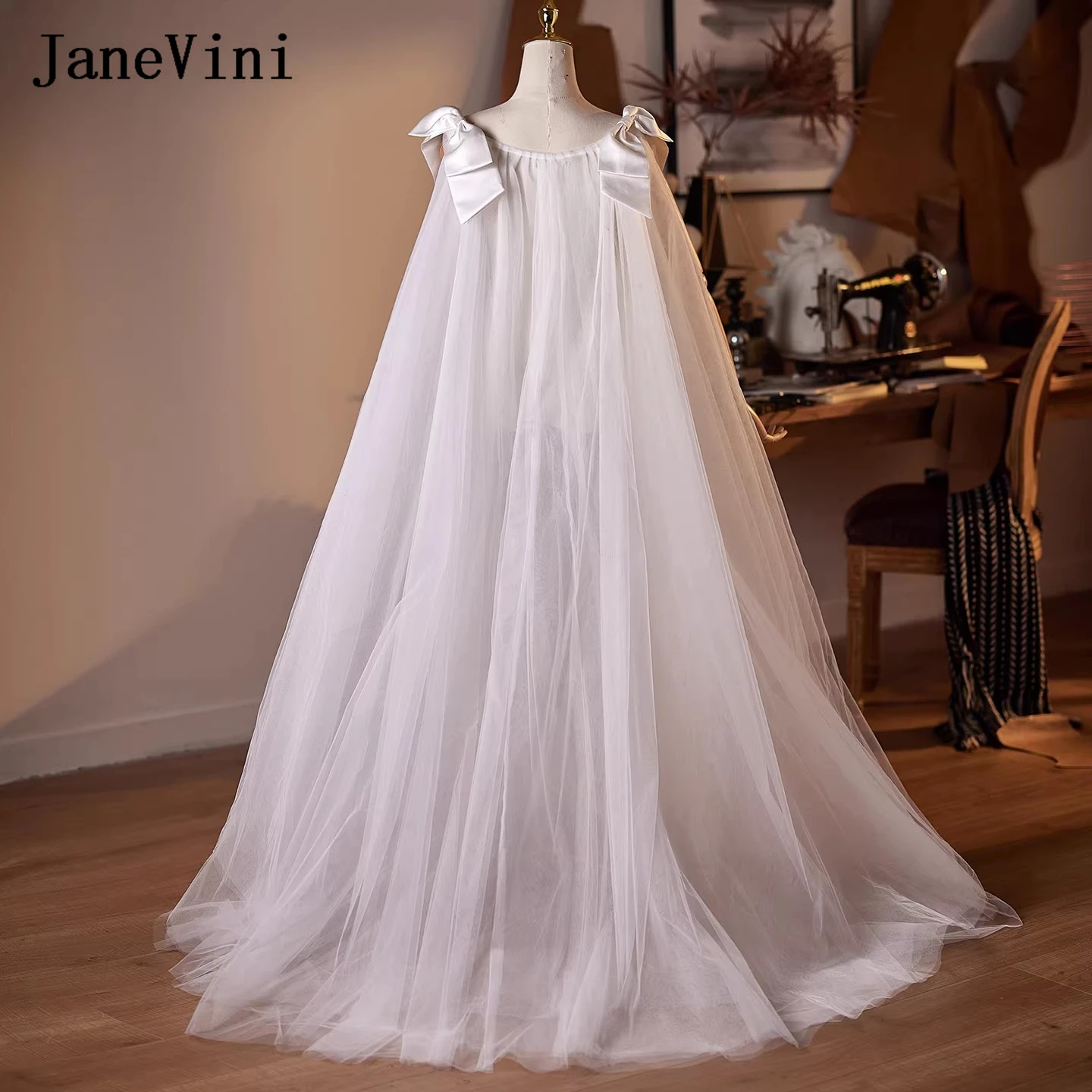 janevini-elegant-white-tulle-wedding-cape-with-bow-floor-length-sheer-bridal-shawl-wrap-veil-mesh-cloak-party-dress-cover-up