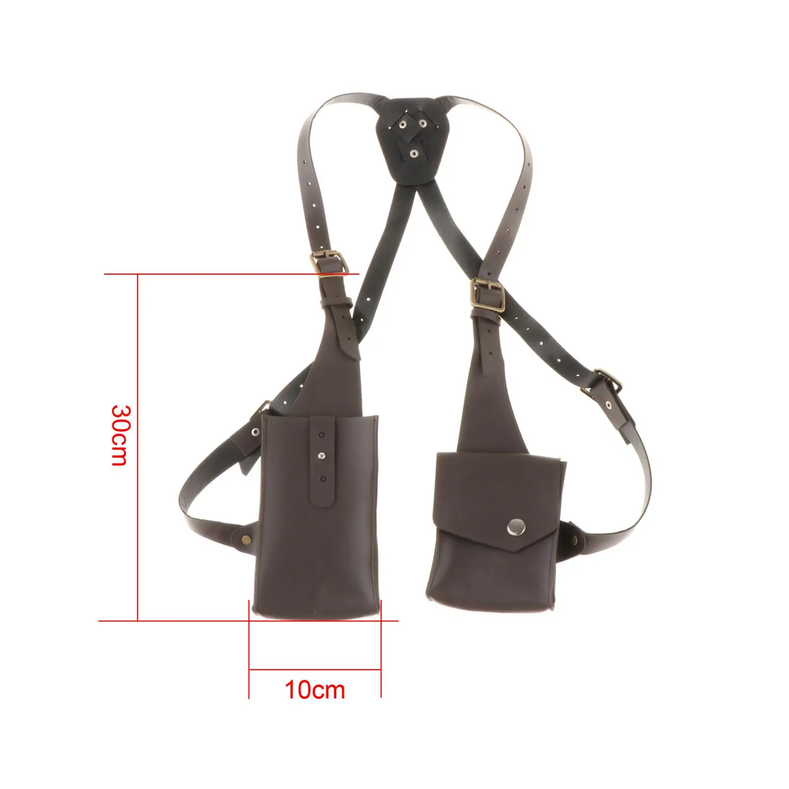 Shoulder Harness Bag Costume Strap Bag Accessory Adjustable Strap Double Phone Wallet Case for Cycling Hiking Sports Riding Bike