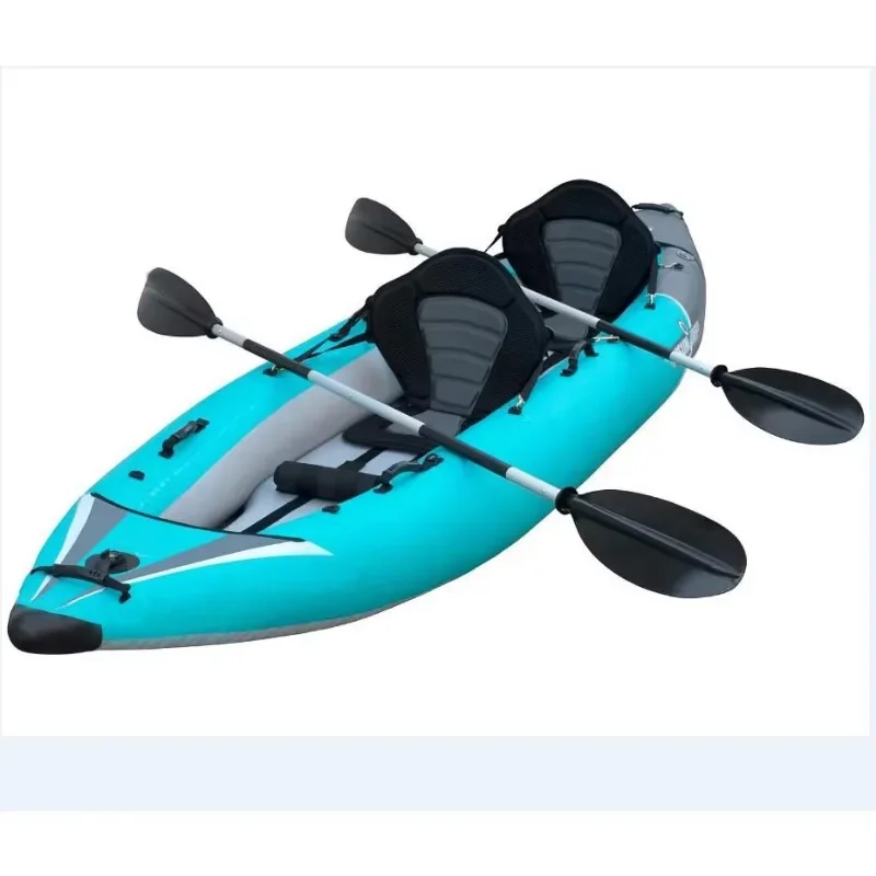 

Surfking Inflatable Canoe Fishing Drop Stitch Floor Bateau Gonflable 2 Person Inflatable Kayak for Water Sports