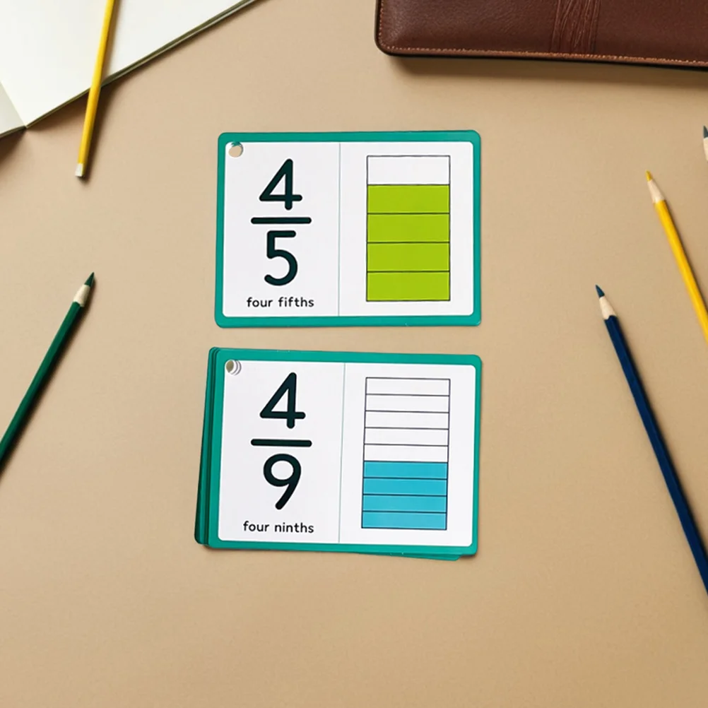 

Fraction Learning Kits for Math Flashcards Preschool Elementary Students Classroom Activities Homeschool Supplies Effective