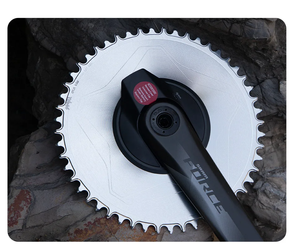 PASS QUEST Gewindekettenblatt – Kompatibel mit SRM E1 AXS Integriertem Gewinde-Spider-Leistungsmesser (Gravel 1x) – Detail 13