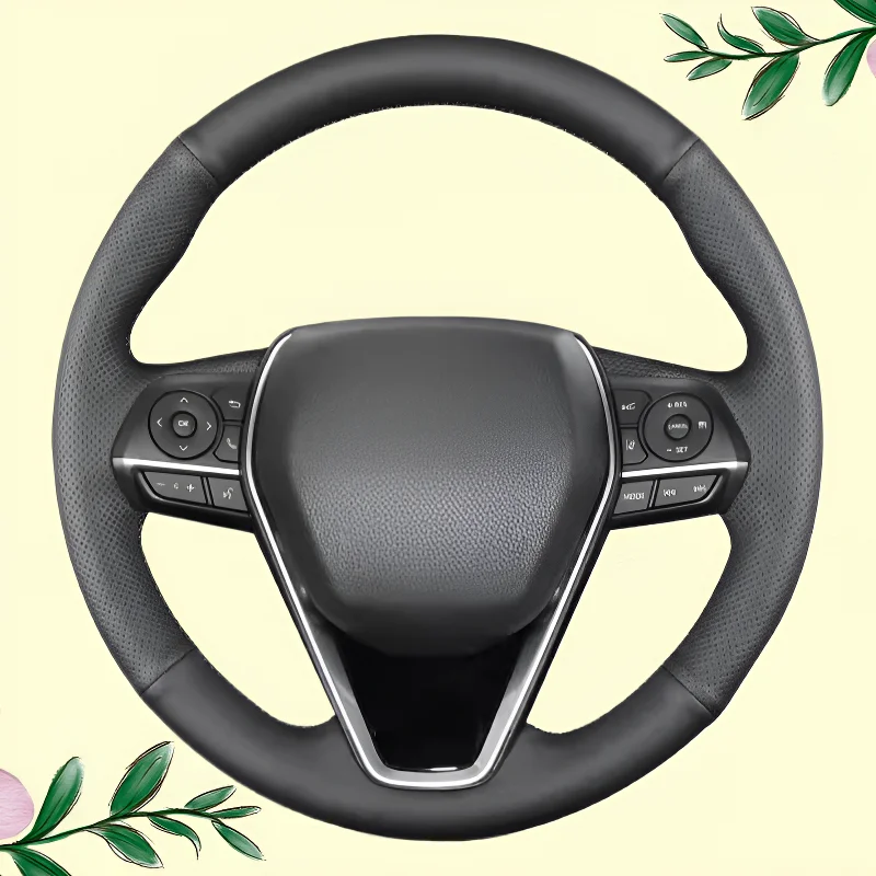 

Для моделей Toyota Venza 18-24, сшитый вручную чехол на руль, легкий и дышащий, модификация с полным покрытием, дизайн
