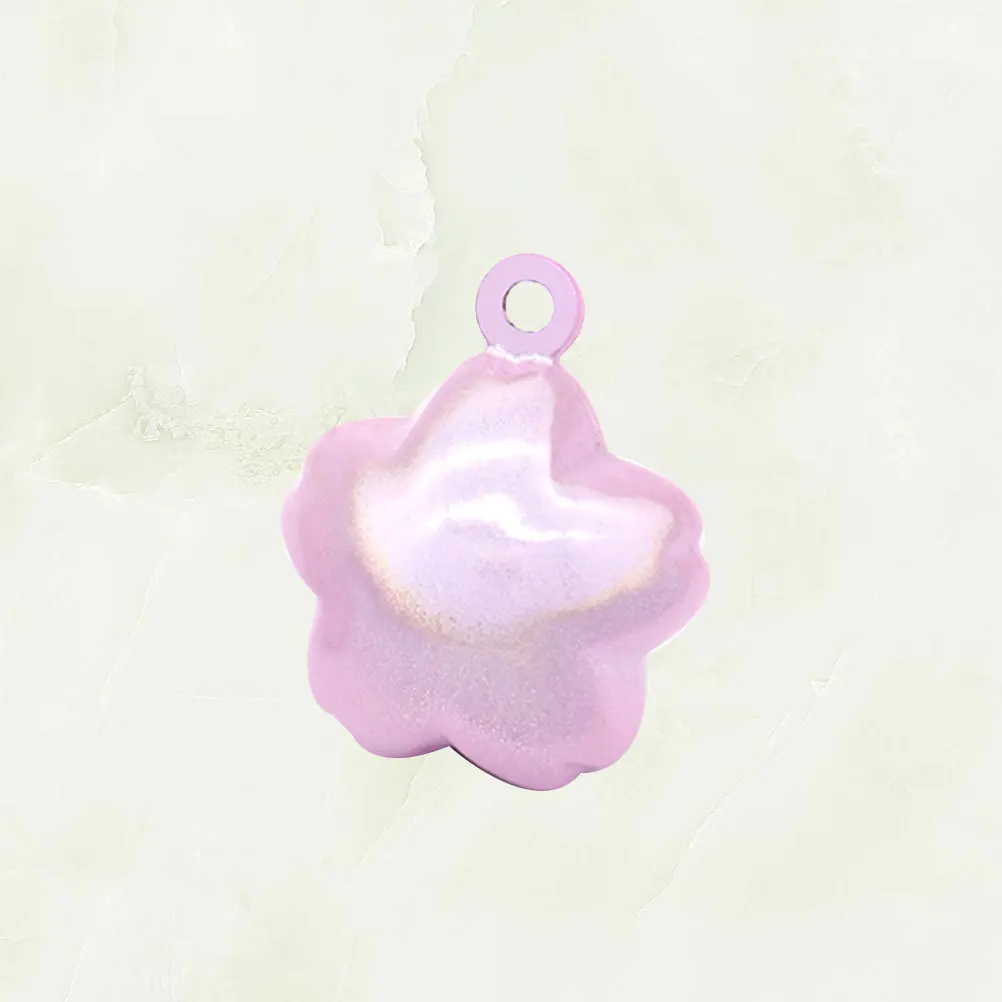 

Copper Bells Cherry Blossoms Design Japanese Water Bells Pendant Accessories Pink for DIY Backpack Costume Keychain Bracelet