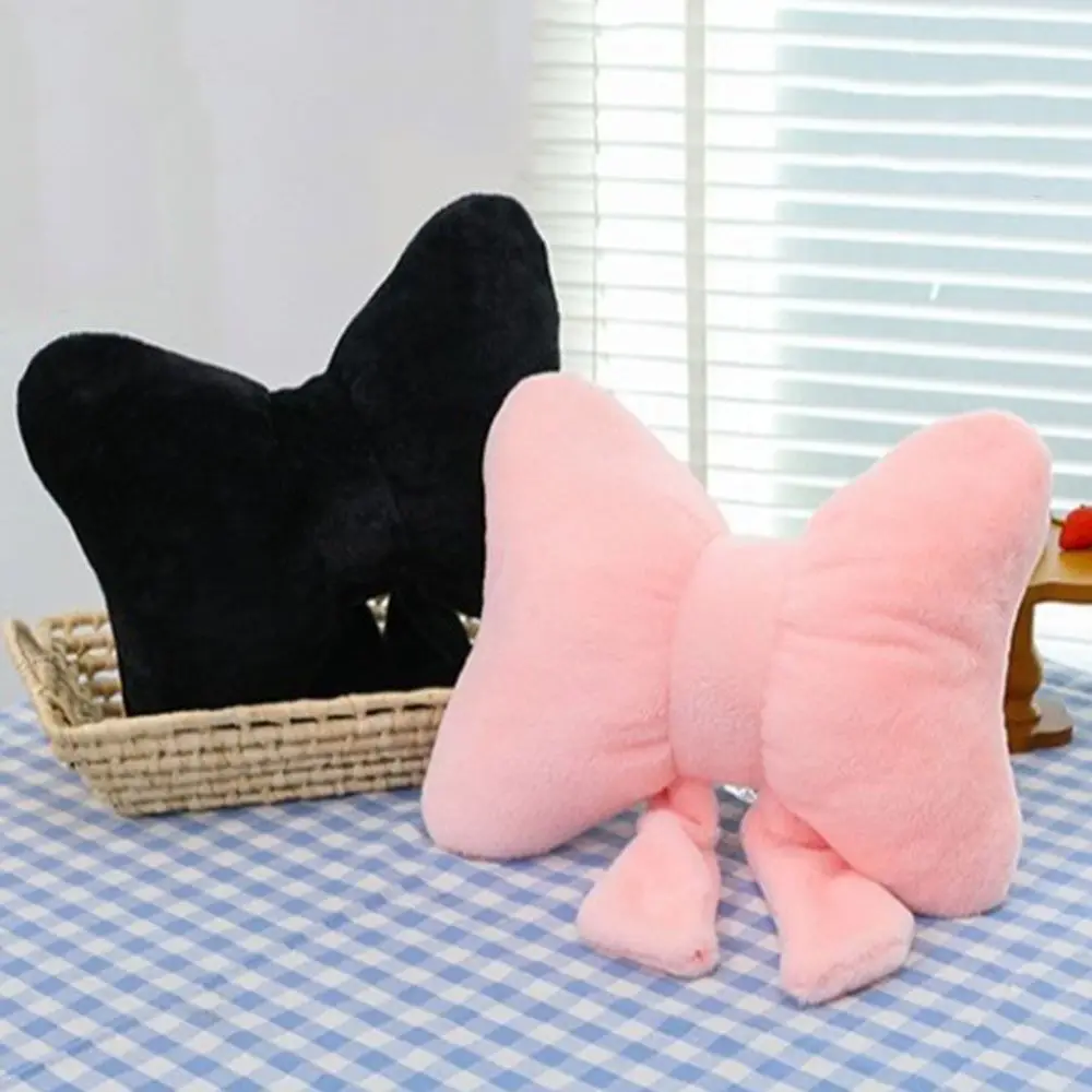 

Creative Plush Bow Pillow Cute Waist Support Bow Throw Pillows Stuffed Soft Neck Cushion Sofa